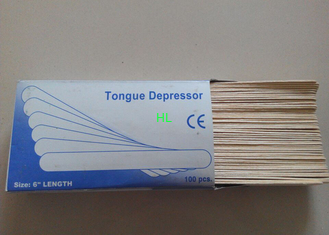 China Produtos médicos descartáveis de madeira do depressor de língua do CE/ISO estéreis fornecedor