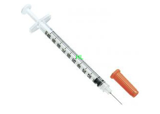 China seringas descartáveis da insulina de 0.5ML 1ML com a agulha fixa na embalagem da bolha fornecedor