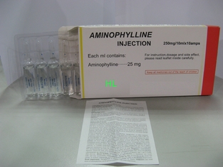 China Da injeção 250 da aminofilina medicinas BP do Bronchodilator magnésio/10mL/USP fornecedor
