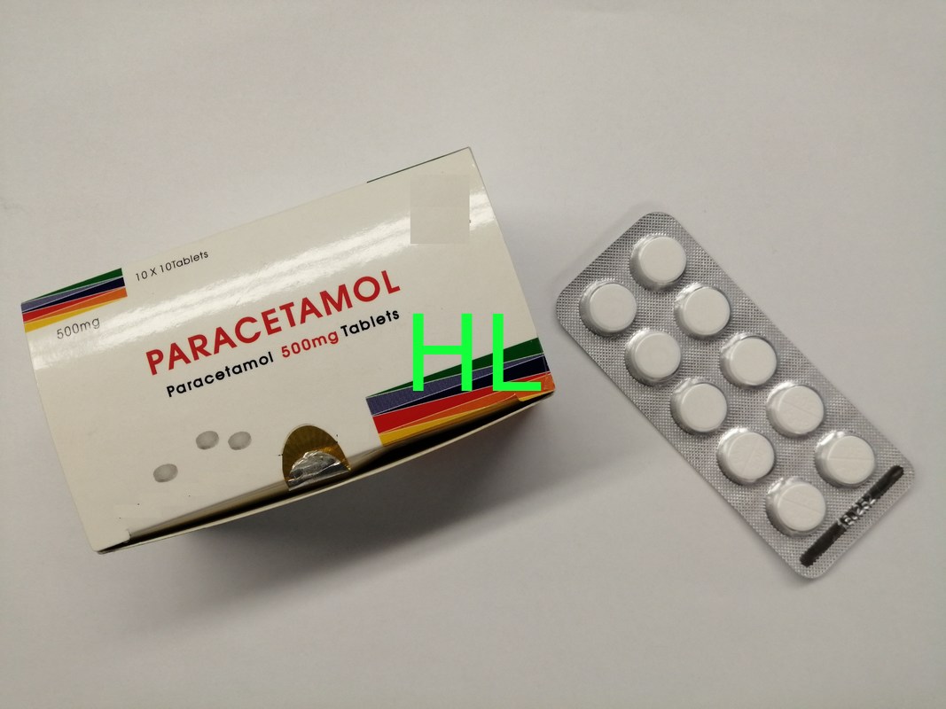O paracetamol marca 500MG o antipirético medicinas analgésicas 10*10